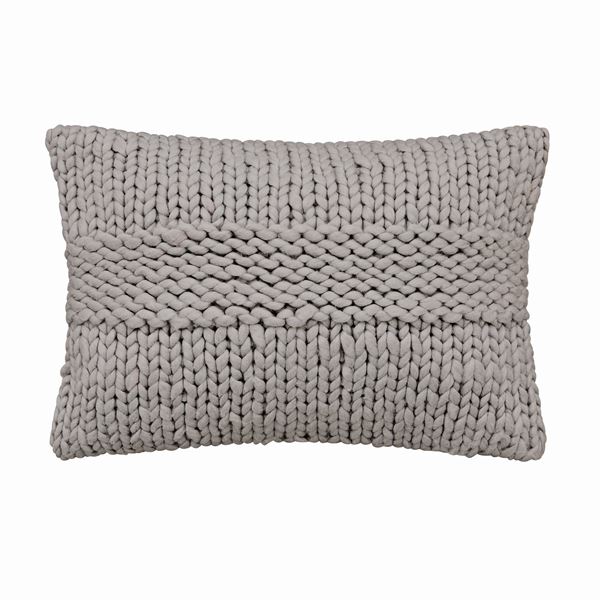 Reset Knitted Cushion - Silver